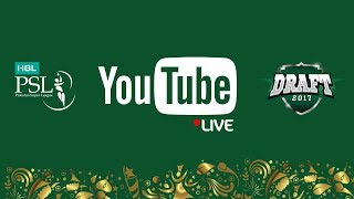 PSL Live HBL Pakistan Super League Player Draft 2017 [upl. by Llerrac774]