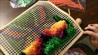 Latch Hooking  How to latch hook [upl. by Aelaza]